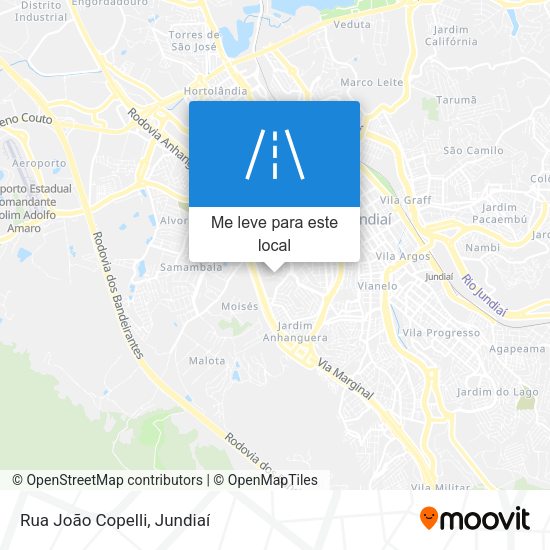Rua João Copelli mapa