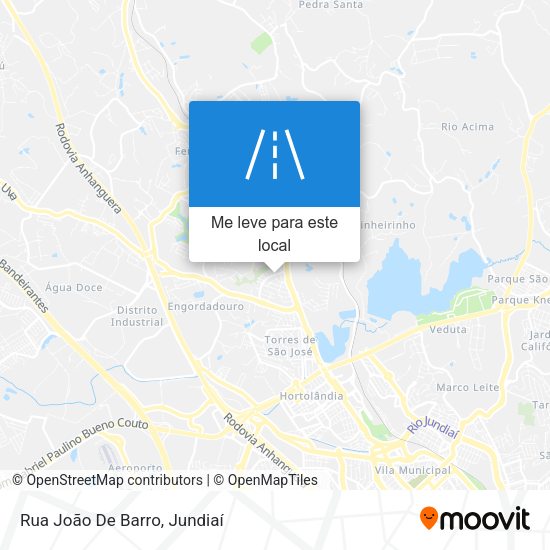 Rua João De Barro mapa