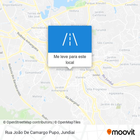 Rua João De Camargo Pupo mapa