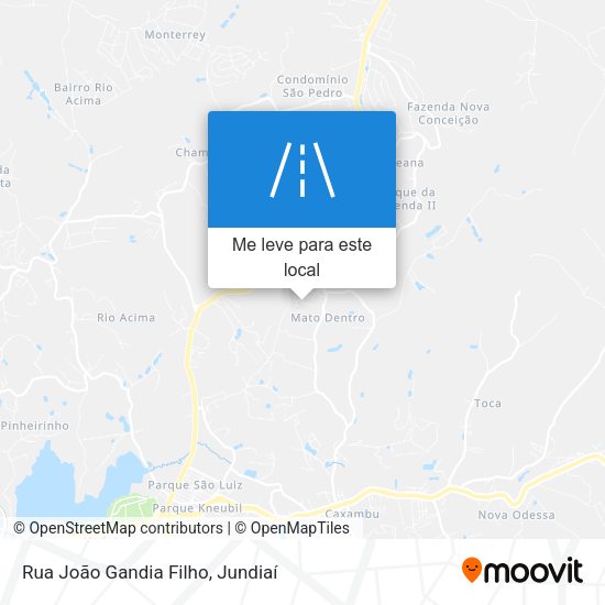 Rua João Gandia Filho mapa