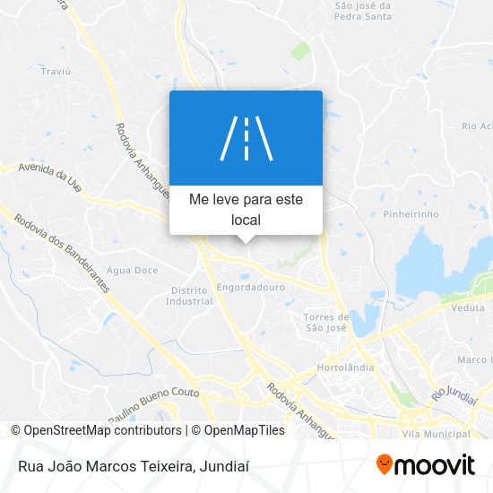 Rua João Marcos Teixeira mapa