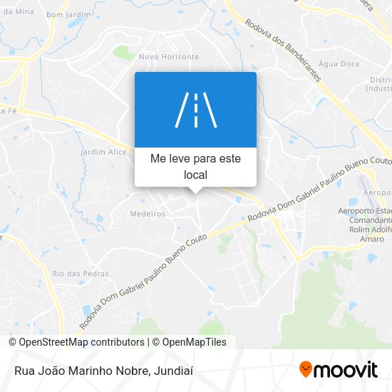Rua João Marinho Nobre mapa