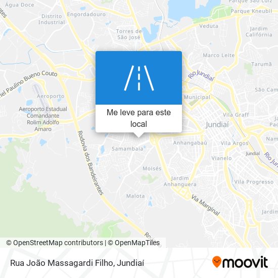 Rua João Massagardi Filho mapa