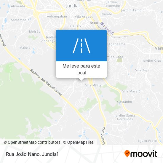 Rua João Nano mapa