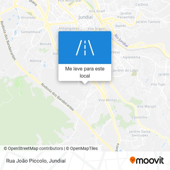 Rua João Piccolo mapa