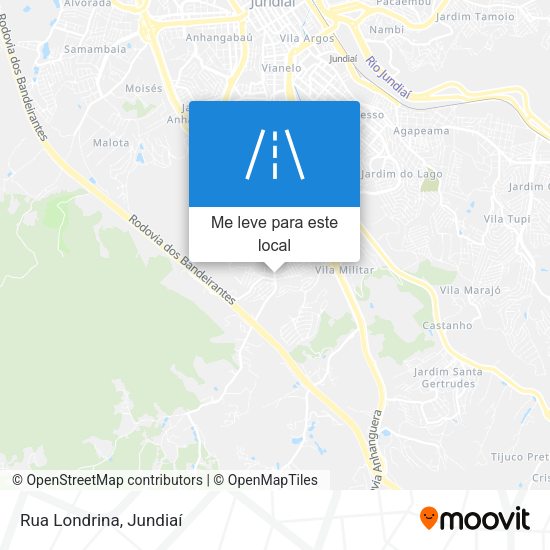 Rua Londrina mapa