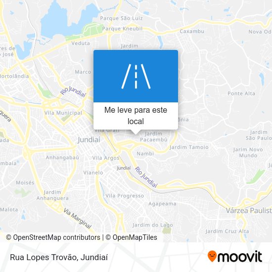 Rua Lopes Trovão mapa