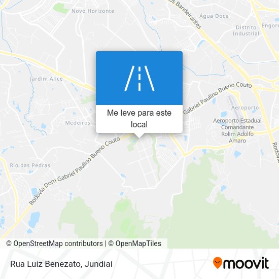 Rua Luiz Benezato mapa