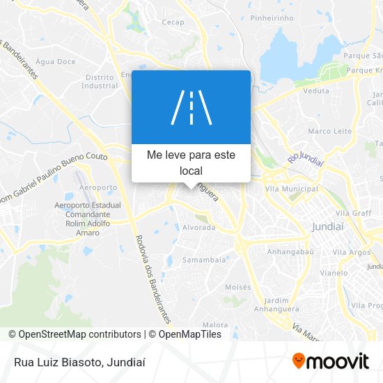 Rua Luiz Biasoto mapa