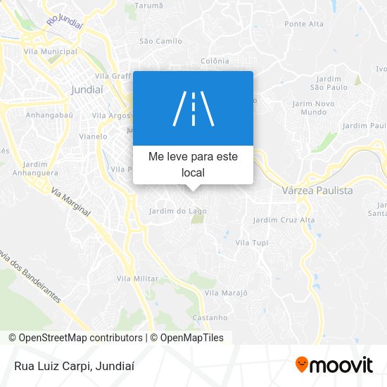 Rua Luiz Carpi mapa