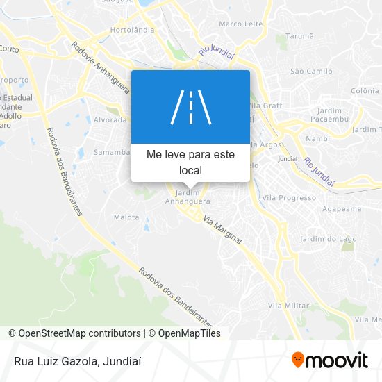 Rua Luiz Gazola mapa