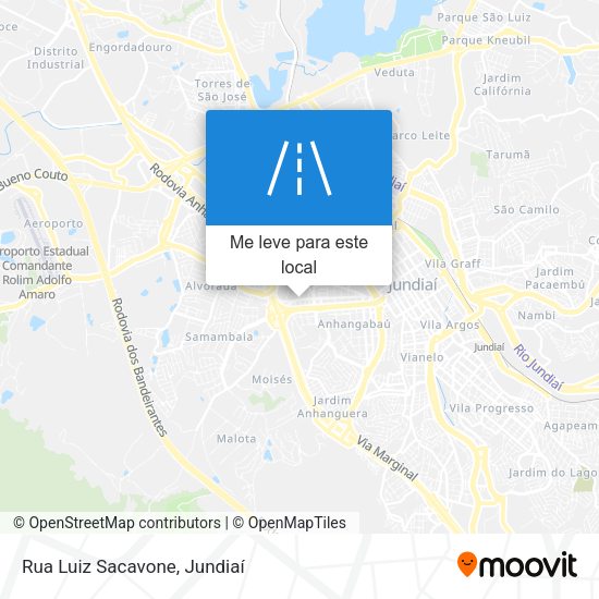Rua Luiz Sacavone mapa