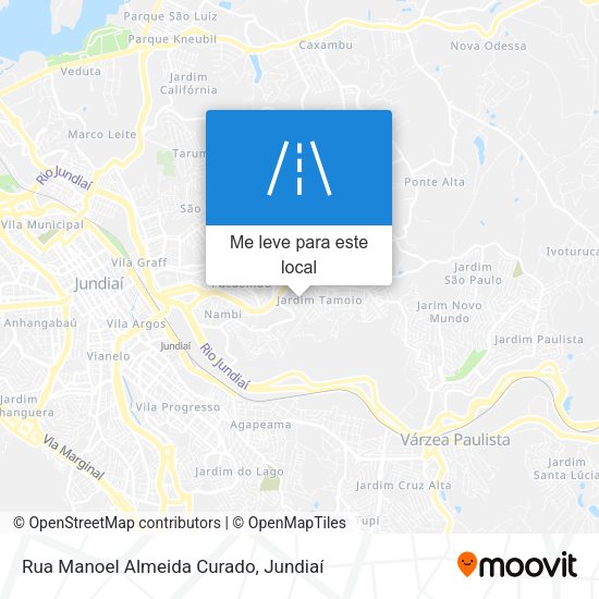 Rua Manoel Almeida Curado mapa