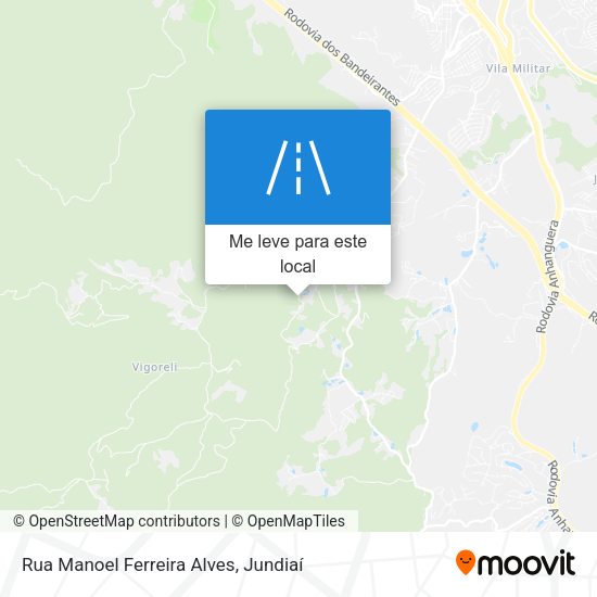 Rua Manoel Ferreira Alves mapa