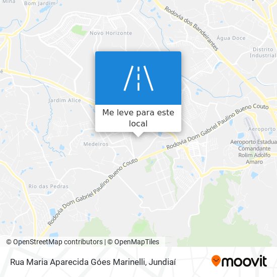 Rua Maria Aparecida Góes Marinelli mapa