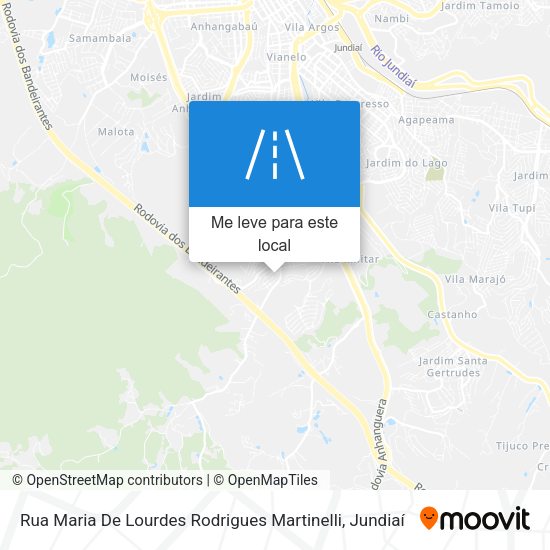 Rua Maria De Lourdes Rodrigues Martinelli mapa
