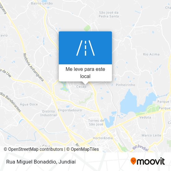 Rua Miguel Bonaddio mapa
