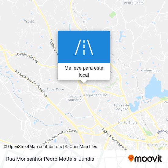 Rua Monsenhor Pedro Mottais mapa