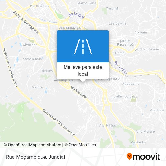 Rua Moçambique mapa