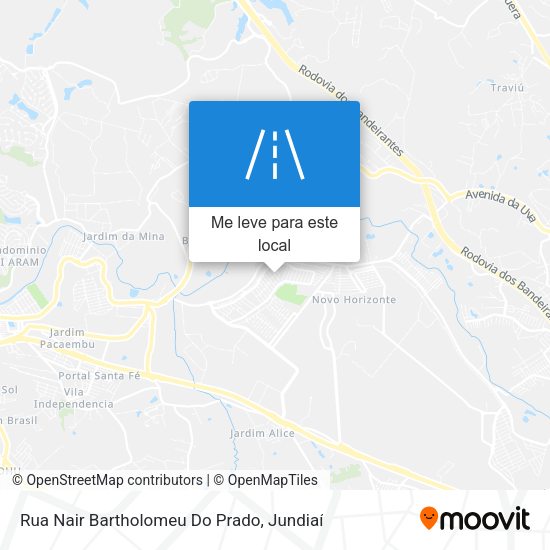 Rua Nair Bartholomeu Do Prado mapa