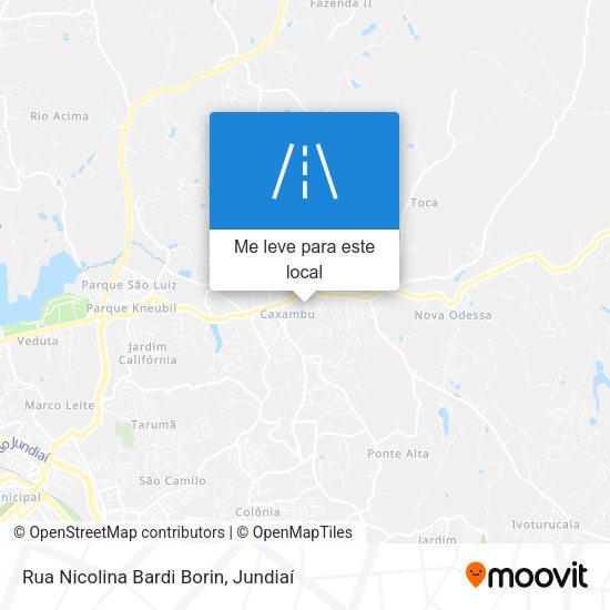 Rua Nicolina Bardi Borin mapa
