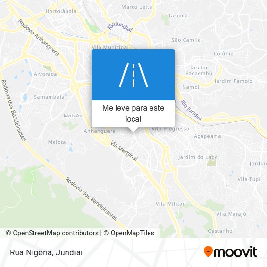 Rua Nigéria mapa