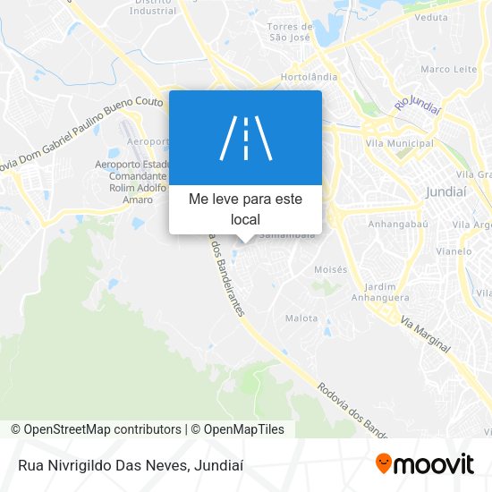 Rua Nivrigildo Das Neves mapa