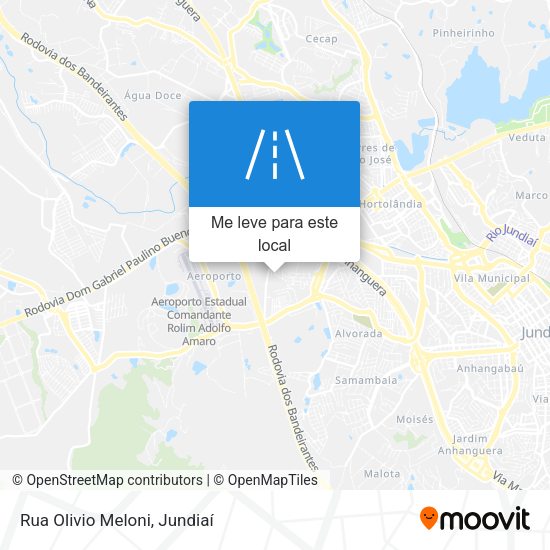 Rua Olivio Meloni mapa
