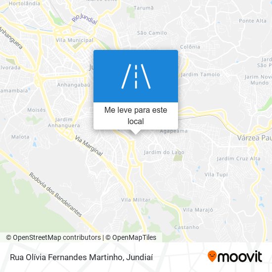 Rua Olívia Fernandes Martinho mapa