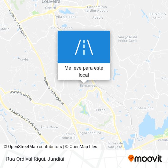 Rua Ordival Rigui mapa