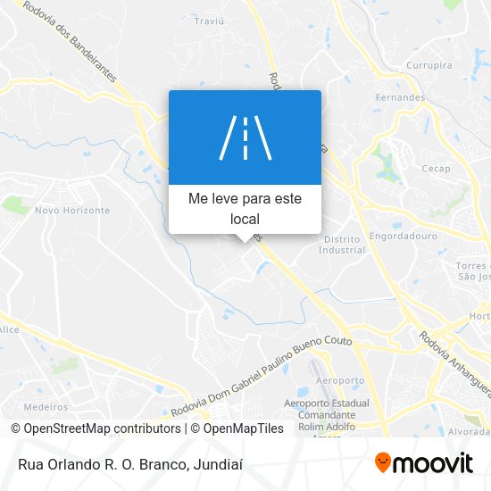 Rua Orlando R. O. Branco mapa