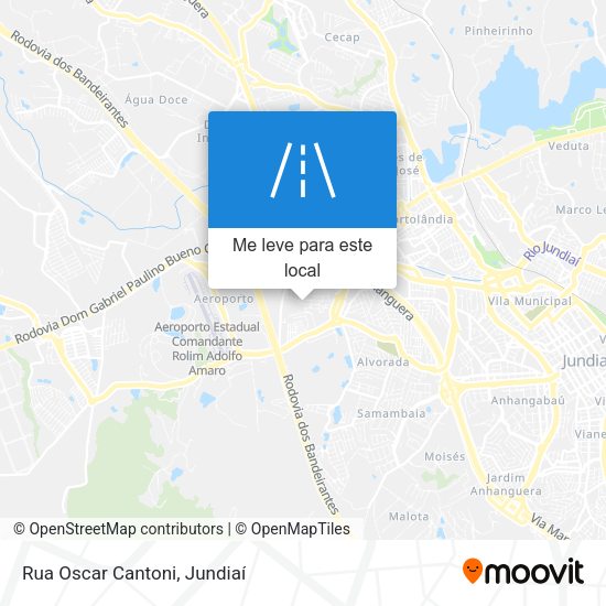Rua Oscar Cantoni mapa