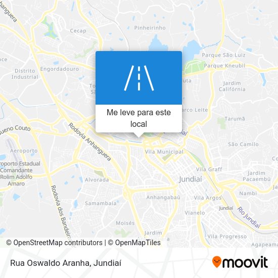 Rua Oswaldo Aranha mapa