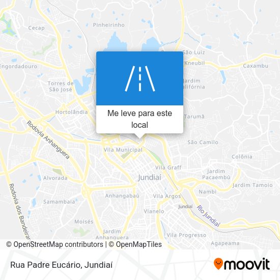 Rua Padre Eucário mapa