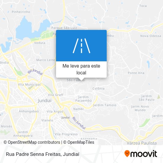 Rua Padre Senna Freitas mapa