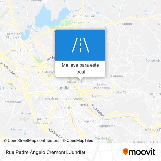 Rua Padre Ângelo Cremonti mapa