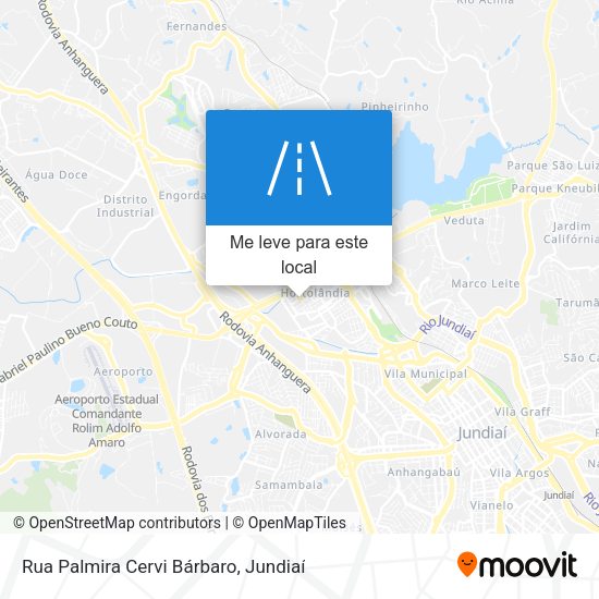 Rua Palmira Cervi Bárbaro mapa