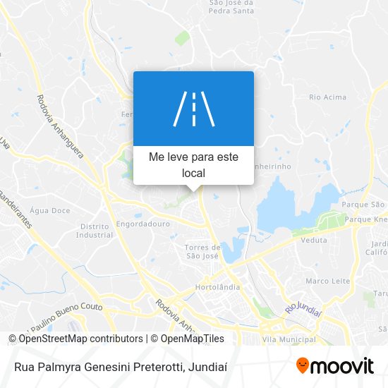 Rua Palmyra Genesini Preterotti mapa