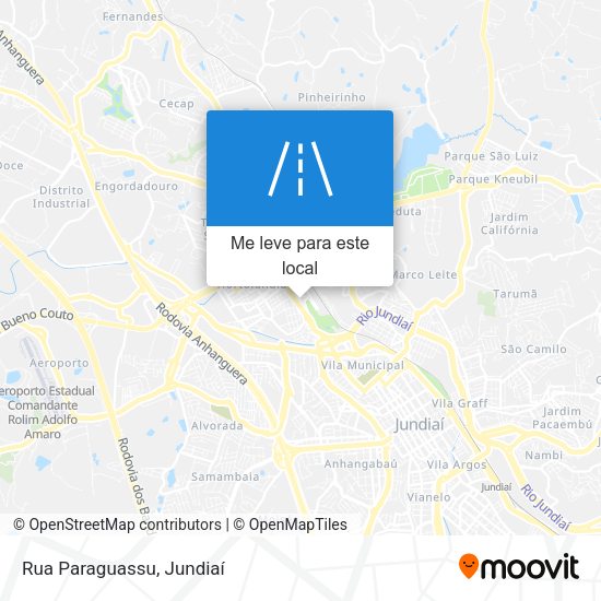Rua Paraguassu mapa