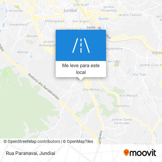 Rua Paranavaí mapa