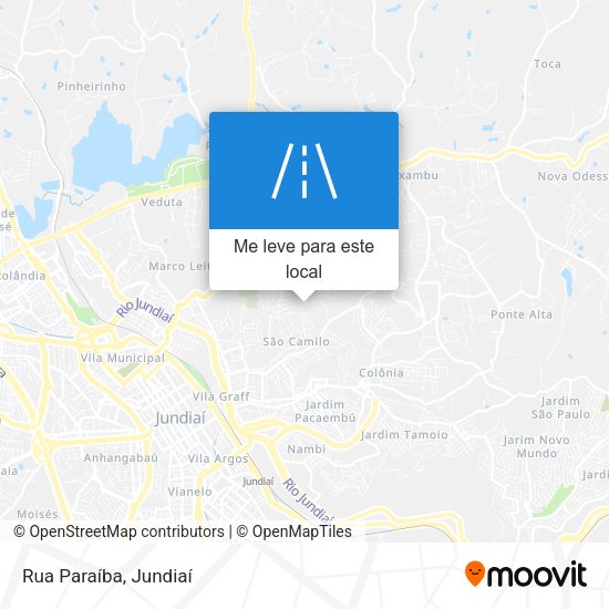 Rua Paraíba mapa