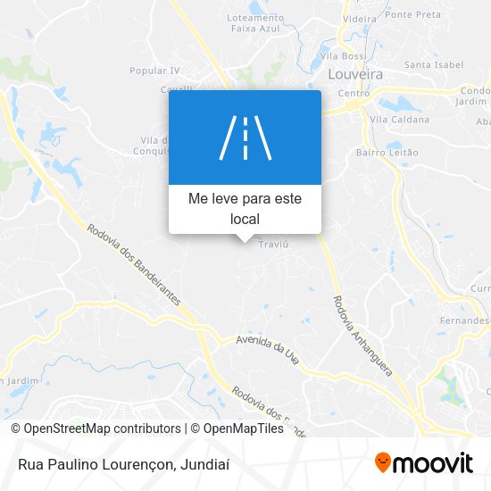 Rua Paulino Lourençon mapa