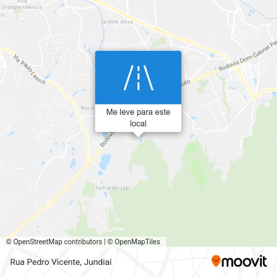 Rua Pedro Vicente mapa
