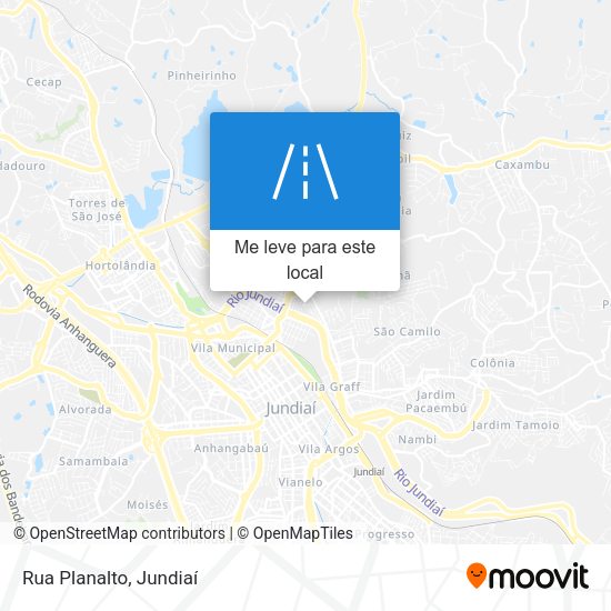 Rua Planalto mapa