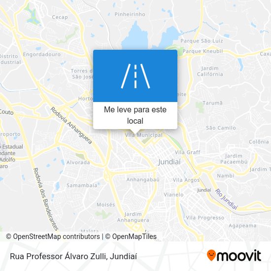 Rua Professor Álvaro Zulli mapa