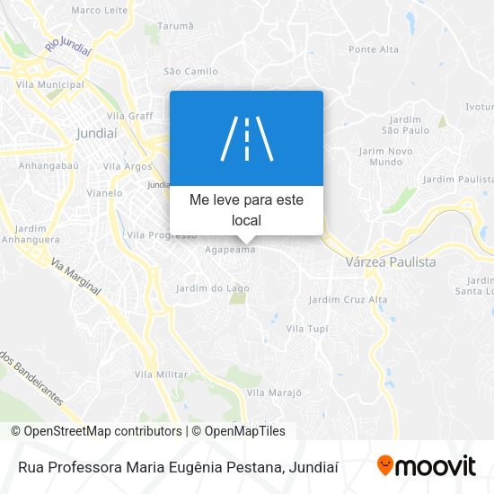 Rua Professora Maria Eugênia Pestana mapa