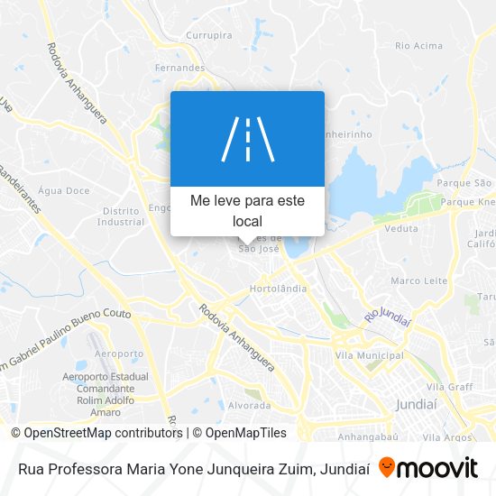 Rua Professora Maria Yone Junqueira Zuim mapa