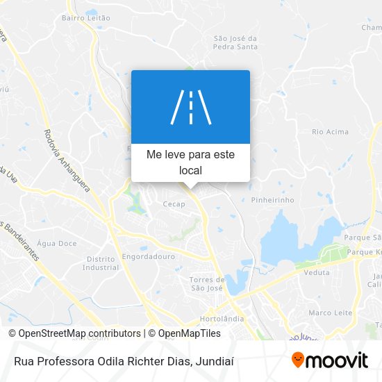 Rua Professora Odila Richter Dias mapa