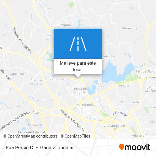 Rua Pérsio C. F. Gandra mapa