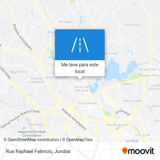 Rua Raphael Fabrício mapa